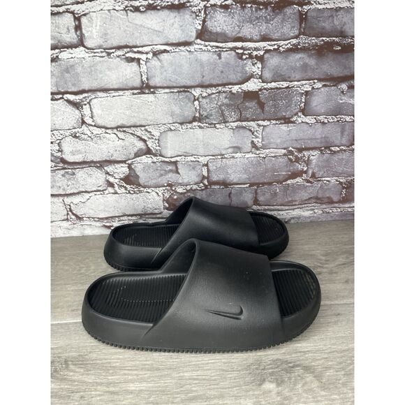 Nike Calm Slides Black Rubber Sandals Men’s Sz 10M US/43EU Women 11US FD4116-001 - Picture 14 of 16